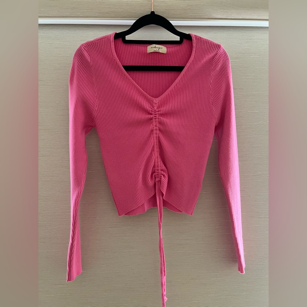 Pink sweater top